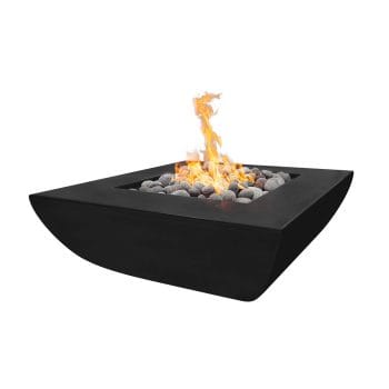 The Outdoor Plus Avalon Fire Pit - Wide Ledge - GFRC Concrete