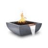 The Outdoor Plus Avalon Fire & Water Bowl - GFRC Concrete Gray