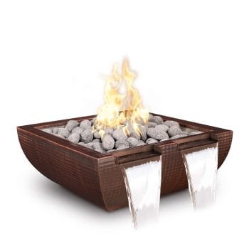 The Outdoor Plus Avalon Fire & Water Bowl - Twin Spill - Metal Collection