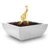 The Outdoor Plus Avalon Fire Bowl White