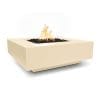 The Outdoor Plus Cabo Square GFRC Fire Pit Vanilla