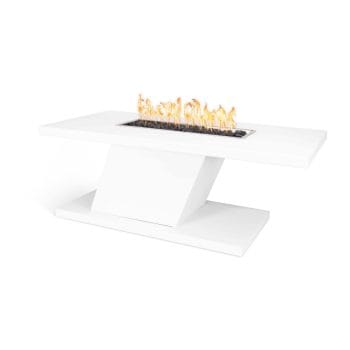 The Outdoor Plus Imperial Fire Table - 24” Height White