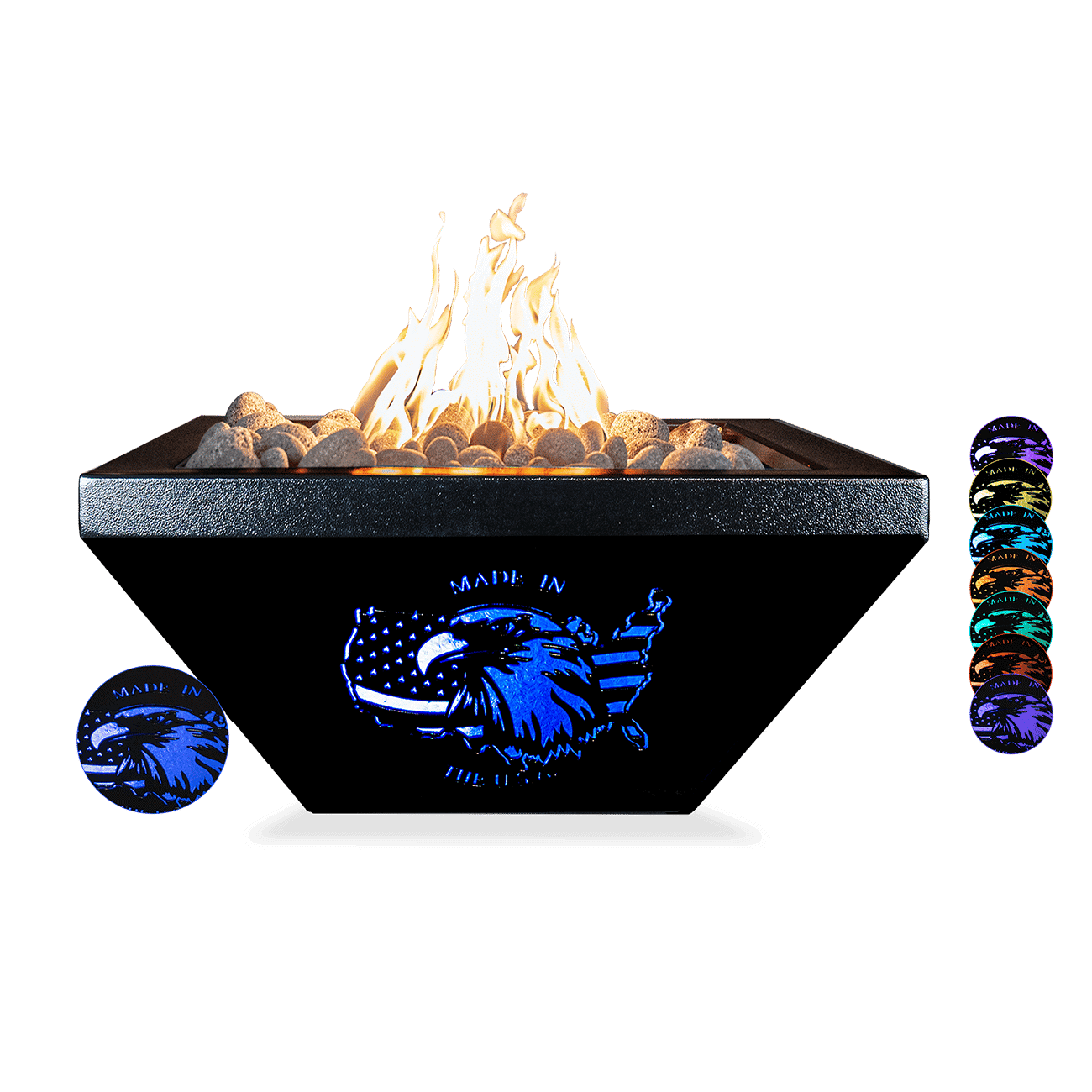 The Outdoor Plus Light House Fire Bowl - Made In USA Edition - Powder Coated
