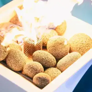 Alternative view of The Outdoor Plus Designer Series Scupper 14- Fire & Water - Powder Coat