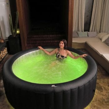 MSPA URBAN Aurora Hot Tub light green lights