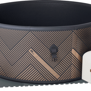 MSPA FRAME Mono Hot Tub Round Bubble Spa studio photo with chiller and matt