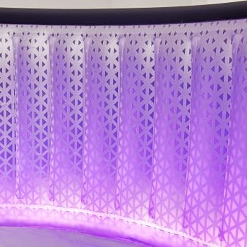 MSPA URBAN Aurora Hot Tub purple lights technology