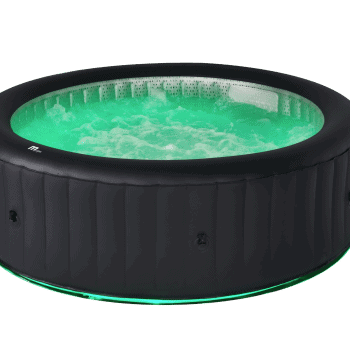 MSPA URBAN Aurora Hot Tub dark greenlights with water