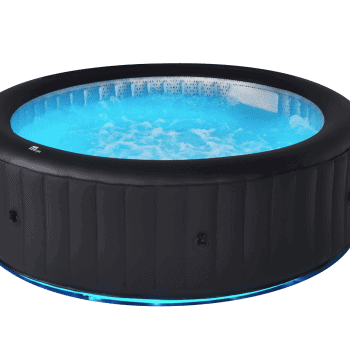 MSPA URBAN Aurora Hot Tub light blue lights with water