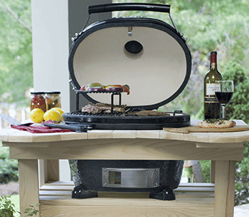 Primo Oval Junior Charcoal Grill - All-In-One1