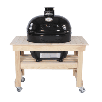 Primo X-Large Charcoal Grill - All-In-One wooded table
