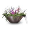 The Outdoor Plus Remi Planter & Water Bowl - Hammered Copper