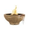 The Outdoor Plus Roma Cement Fire & Water Bowl Brown
