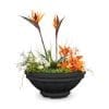 The Outdoor Plus Roma Planter Bowl - GFRC Concrete Black
