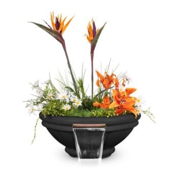 The Outdoor Plus Roma Cement Planter & Water Bowl