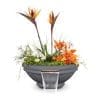 The Outdoor Plus Roma Planter & Water Bowl - Gray GFRC Concrete