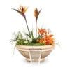 The Outdoor Plus Roma Planter & Water Bowl - GFRC Concrete with Copper Scupper