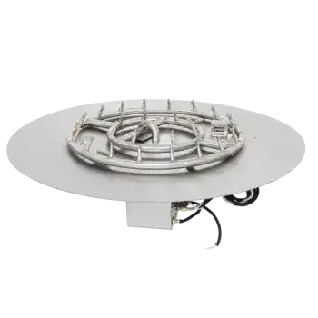 Alternative view of The Outdoor Plus Round Flat Pan and Stainless Steel Round Bullet Burner