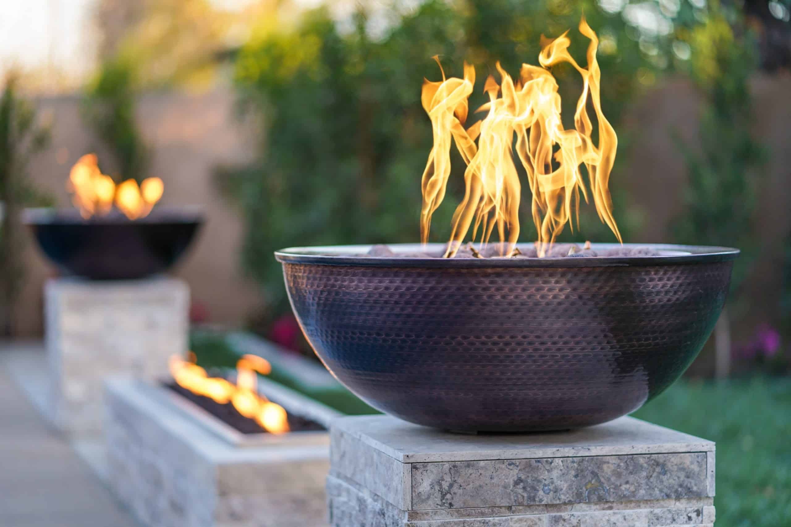 Sedona Copper Fire Bowl - Lifestyle 001