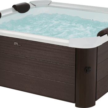 MSpa Frame Series Tribeca — Premium 6-Person Portable Hot Tub & Spa studio Photo side with water