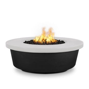 The Outdoor Plus Tempe Black and White Fire Pit