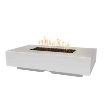 The Outdoor Plus Cabo GFRC Linear Fire Pit Limestone