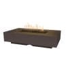 The Outdoor Plus Cabo Linear Fire Pit Chocolate Brown