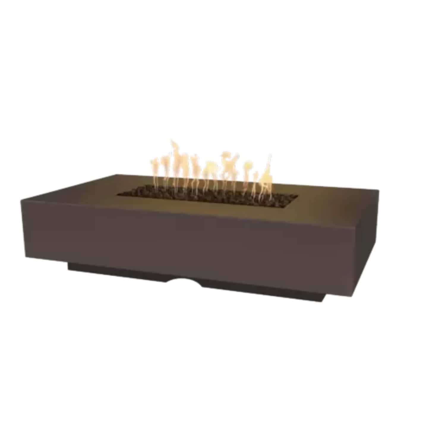 The Outdoor Plus Cabo Linear Fire Pit Chocolate Brown