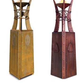 The Outdoor Plus Bastille Fire Tower - Corten Steel and Copper