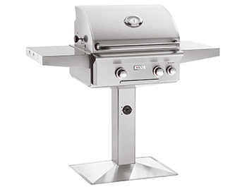 American Outdoor Grills ”L” Series Pedestal Post Grill 24NPL-00SP