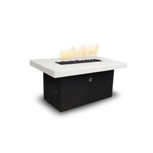 Alberta Fire Table - Powder Coated & GFRC Concrete - Black & White