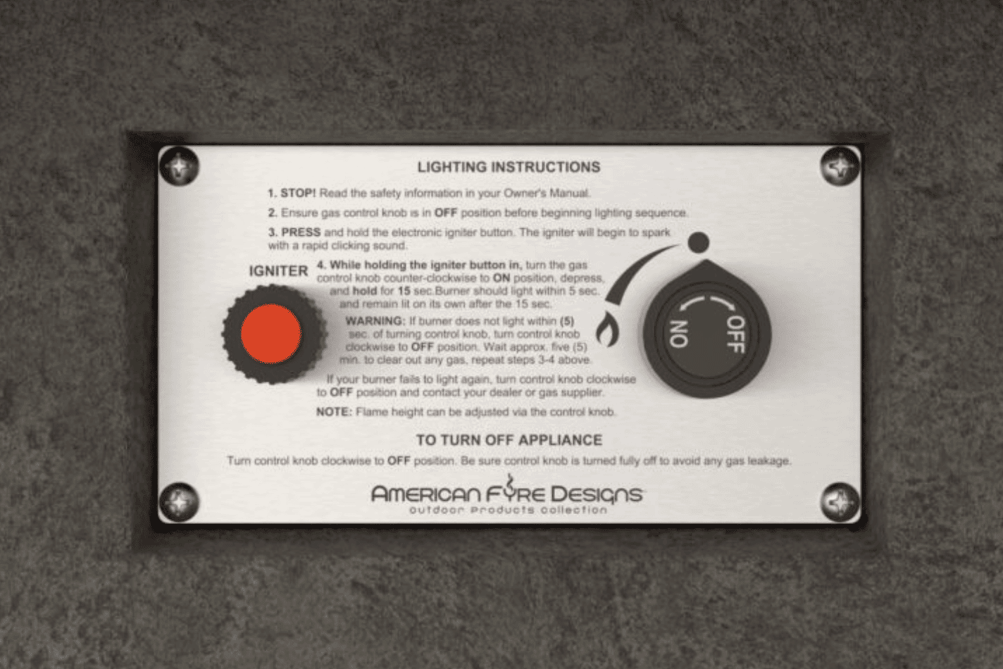 Manual Flame Sensing Control
