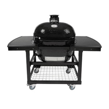 Primo X-Large Charcoal Grill on stainless steel cart