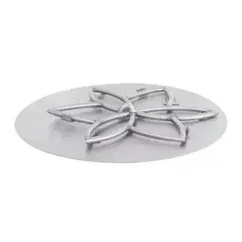 The Outdoor Plus Round Flat Pan and Stainless Steel Lotus Burner