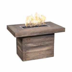 Alberta Fire Table - Wood Grain
