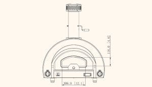 Summerset Grills Hybrid Pizza Oven Front