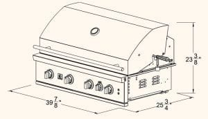 Summerset Grills TRL Pro 40″ Built-in Grill